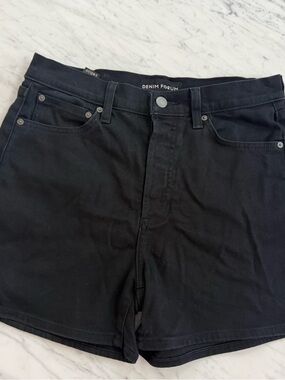 Aritzia Black High-Rise Jean Shorts